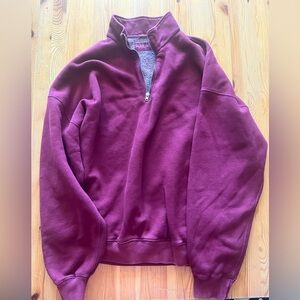 Abercrombie & Fitch Men’s oversized 3-quarter zip